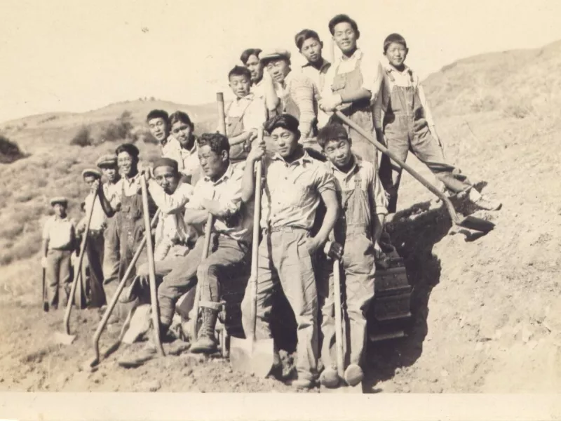 40 Families Story - Group portrait of the Palos Verdes Young Men's Association members